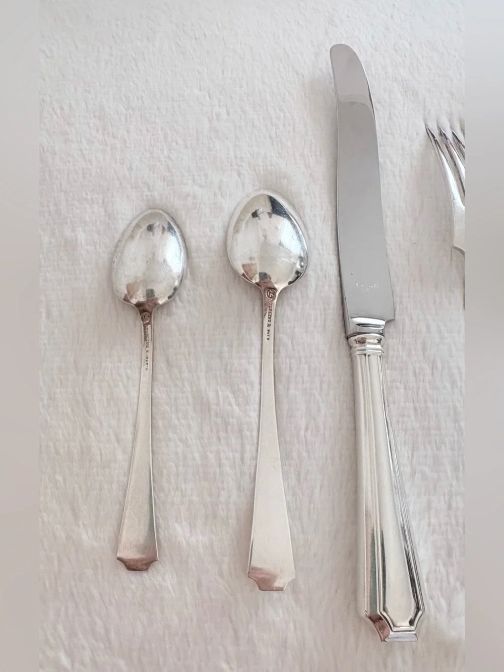 1910 Sterling Flatware Fairfax 5 Piece Place Setting Gorham Antique